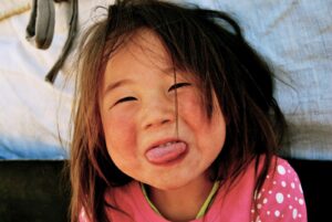 Mongolië - lokaal meisje